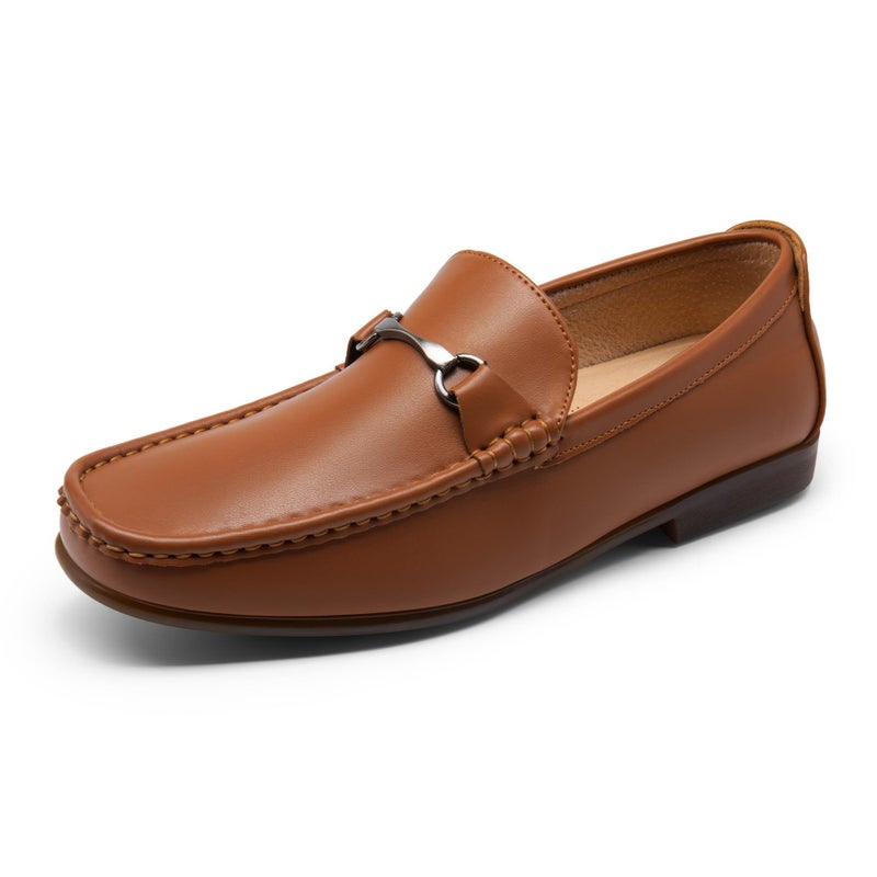 Bruno Marc Men's Dress Loafers Slip On Casual Driving Loafer,Size 7,Tan,Henry-1 - Image 1